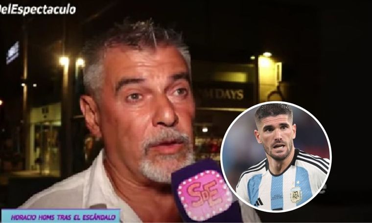Horacio Homs, el padre de Camila Homs, habló de la fuerte acusación que hizo contra Rodrigo de Paul El futbolista lo denunció por amenazas
