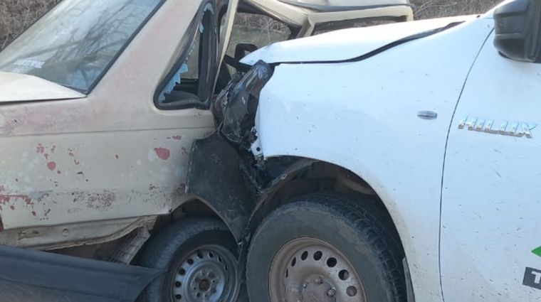 Así quedaron los dos vehículos que protagonizaron el accidente en Guaymallén. 