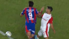 La falta que reclamó todo San Lorenzo en la última jugada ante Independiente. ¿Fue penal?