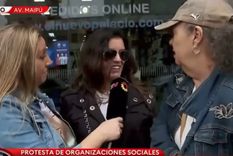 Paula Bernini quedó en medio de un tenso momento con una opositora a Javier Milei Foto: Captura de video TN
