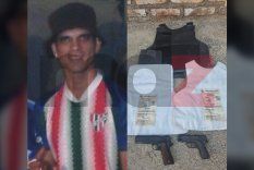 Rodrigo Arancibia Correa, el asaltante detenido en Guaymallén y el chaleco incautado. Rodrigo Arancibia Correa, el asaltante detenido en Guaymallén y el chaleco incautado.