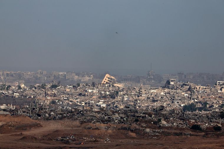 El desolador panorama en la Franja de Gaza Foto: EFE