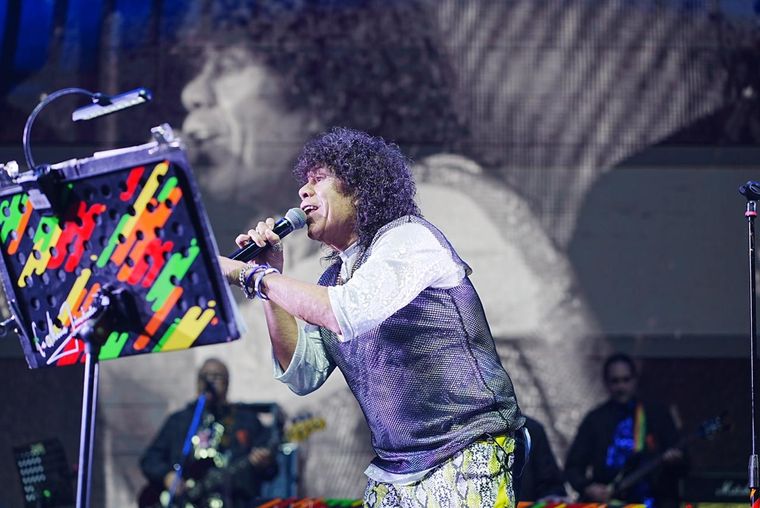 La Mona Jiménez se presentó este sábado en Mendoza. Foto: Gentileza prensa