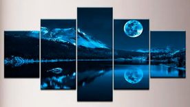 Para decorar livings o dormitorios se usan cuadros grandes con fotos, como lo es este bonito paisaje nocturno. Fuente: comodecorarmicuarto.com Para decorar livings o dormitorios se usan cuadros grandes con fotos, como lo es este bonito paisaje nocturno. Fuente: comodecorarmicuarto.com