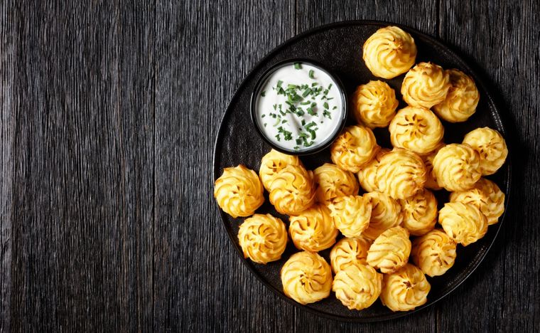 Patatas duquesa Una receta simple y deliciosa para hacer en pocos minutos. Foto: Shutterstock