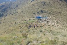 Un excursionista en estado de inconsciencia fue internado en el hospital San Roque en la ciudad de Córdoba tras el rescate en helicóptero de Capilla del Monte Foto: Policía de la Provincia de Córdoba