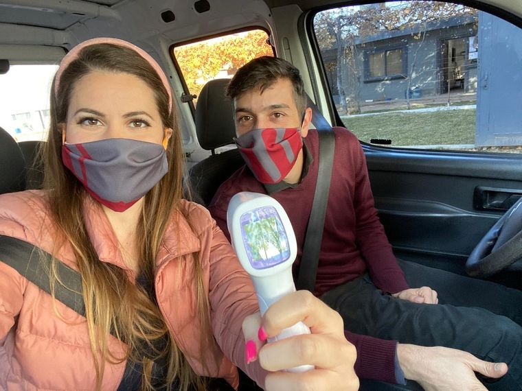 La entrada de Abrasado: te reciben con barbijo y te toman la temperatura.