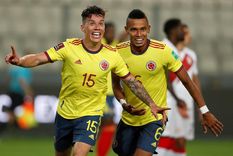 Mateus Uribe (15), autor de uno de los goles cafeteros. Foto: Conmebol