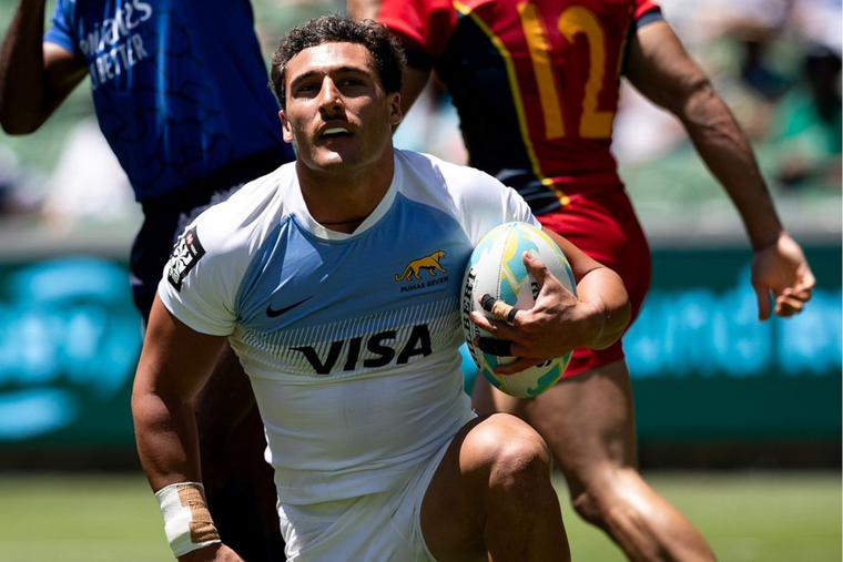 Isgró volvió de la mejor manera a Los Pumas Seven Foto: Pumas Seven (Instagram)