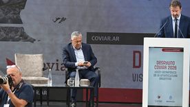 Alfredo Cornejo en el Desayuno de la Coviar. Alfredo Cornejo en el Desayuno de la Coviar.