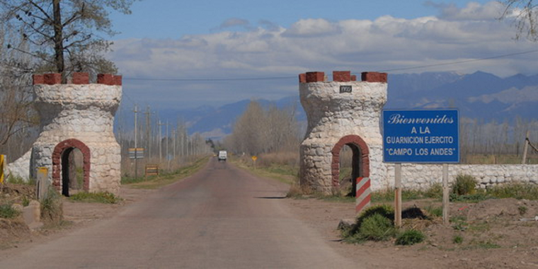 Campo Los Andes, la zona del accidente. Foto: Archivo