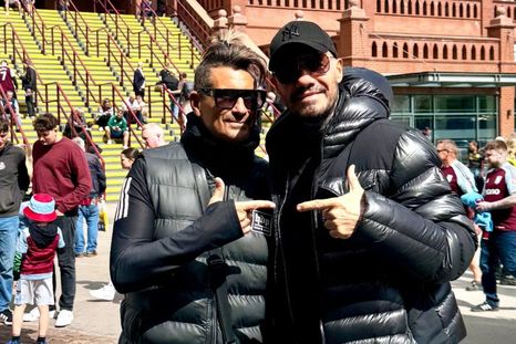 La visita de Marcelo Tinelli al Dibu Martínez. Foto: Instagram: @marcelotinelli La visita de Marcelo Tinelli al Dibu Martínez. Foto: Instagram: @marcelotinelli