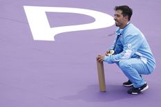 El Maligno consiguió la primera medalla argentina. Foto: EFE El Maligno consiguió la primera medalla argentina. Foto: EFE