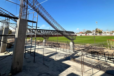 Maipú continúa avanzando en las obras de su estadio. Foto: Prensa Maipú