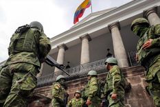 Los militares ocupan las calles de Ecuador. Foto: Efe.