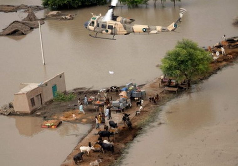 Las inundaciones en Pakistán afectaron a 17 millones de personas. Foto: EFE