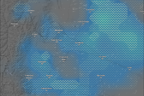 La alerta del SMN anticipa tormentas fuertes en parte de Mendoza, con granizo ocasional, ráfagas de hasta 70 km/h y lluvias abundantes en poco tiempo.