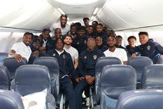 Los jugadores de Mauritania no podían creer que iban a jugar contra Argentina.