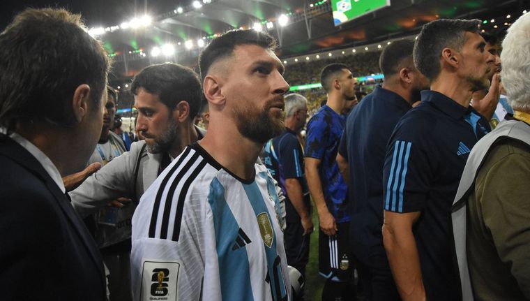 Messi se refirió a los incidentes con un duras palabras. Foto: Télam