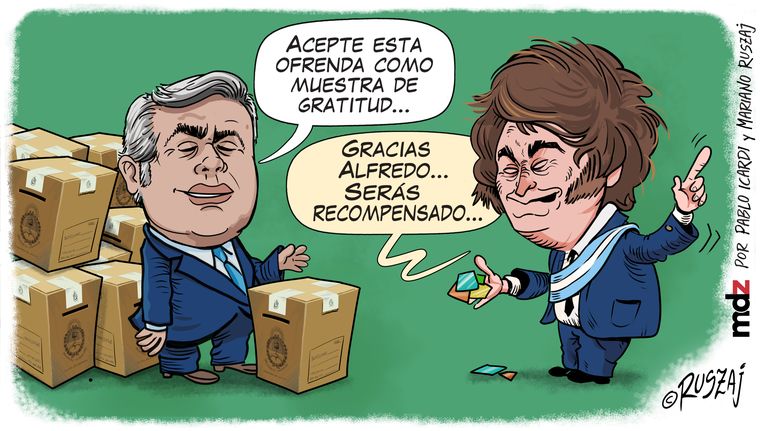 viñeta cornejo milei 78-MDZ-ofrenda-de-votos-78