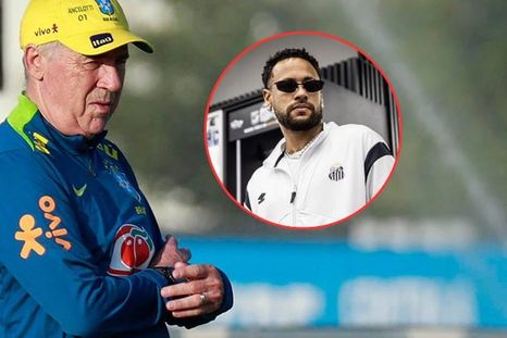 Ancelotti volvió a dejar afuera a Neymar de la lista de Brasil a siete meses del Mundial. Ancelotti volvió a dejar afuera a Neymar de la lista de Brasil a siete meses del Mundial.