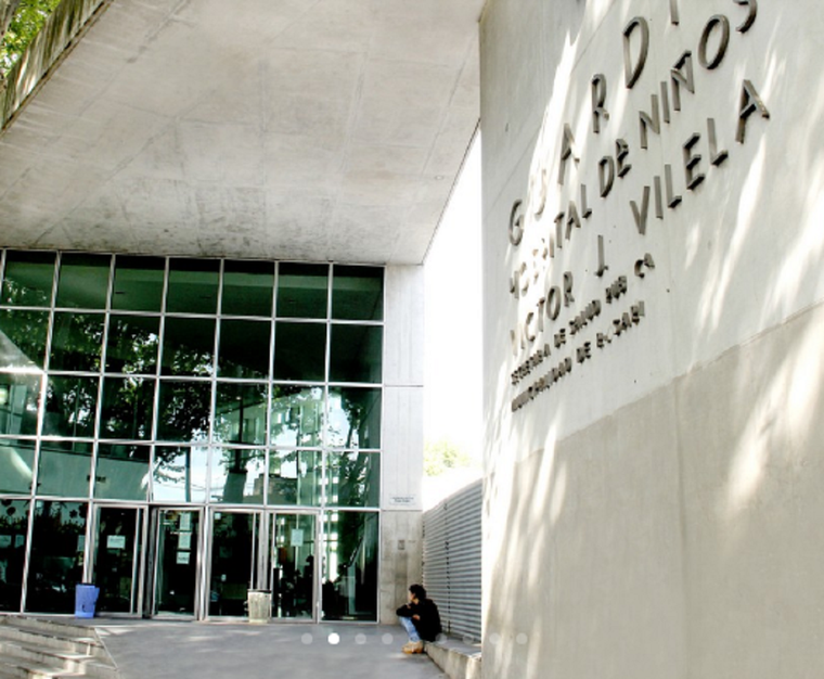 Hospital de Niños Víctor J. Vilela, donde falleció el nene que fue impactado por el vehículo Foto: Fundacionvilela.org