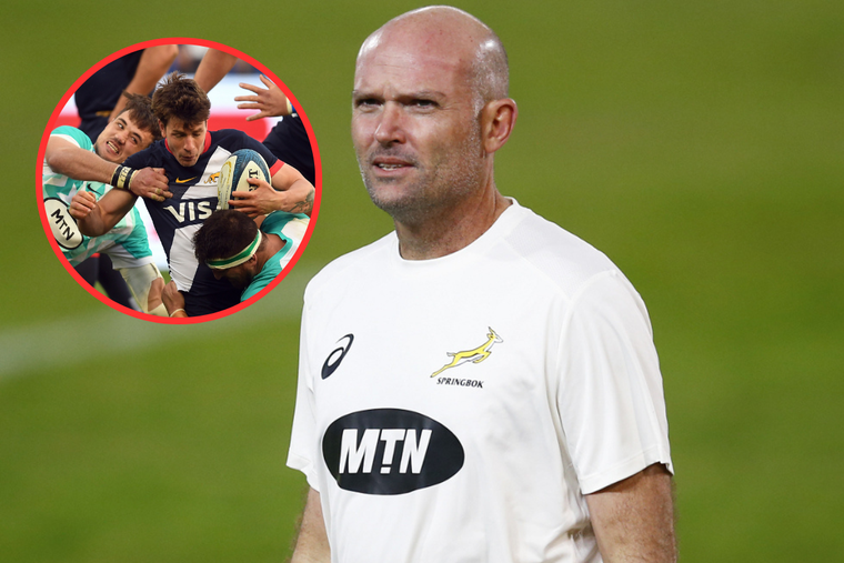 Nienaber, coach de Sudáfrica, destacó la evolución de Los Pumas de cara al Mundial