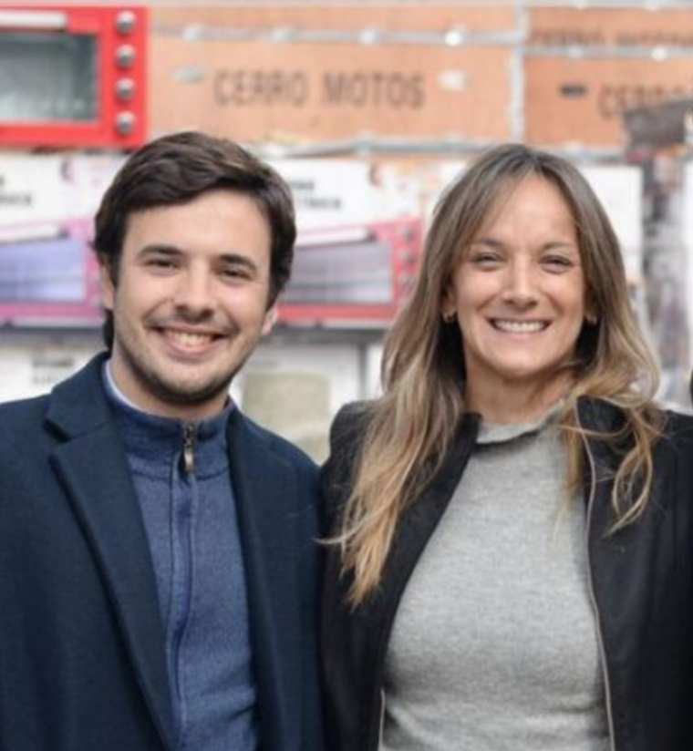 Sebastián Rovira junto a Malena Galmarini. Foto: Prensa FR Sebastián Rovira junto a Malena Galmarini. Foto: Prensa FR