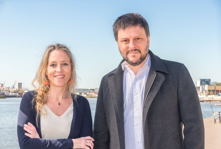 Leandro Santoro junto a su vicejefa, Barbara Rossen Foto: Twitter Leandro Santoro