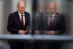 El canciller alemán, Olaf Scholz, anunció este domingo un giro drástico en la política exterior alemana. Foto: Getty Images