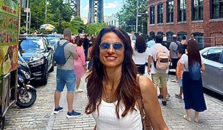 Gabriela Sabatini de vacaciones en New York. Foto: Captura Instagram