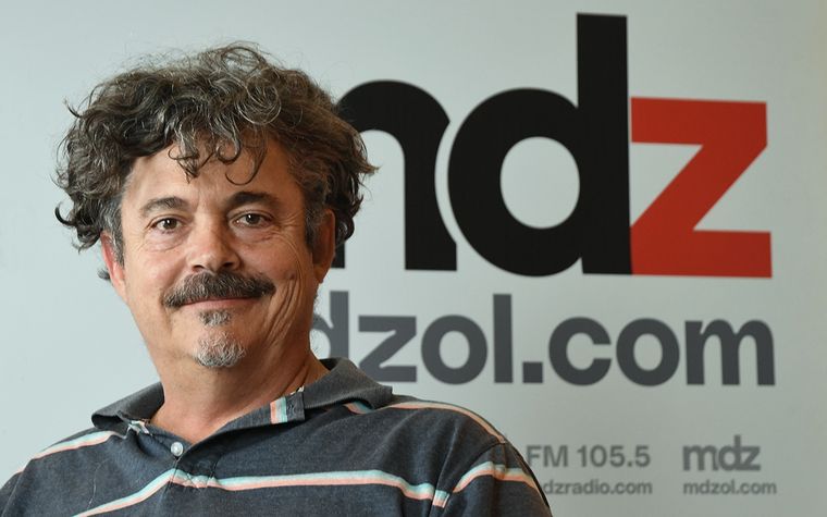 Juan Roby en los estudios de MDZ Foto: Rodrigo DAngelo / MDZ