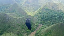 El bosque se encuentra en el condado de Leye, China Foto: Xinhua