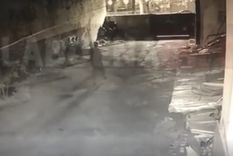 El hombre escapó caminando