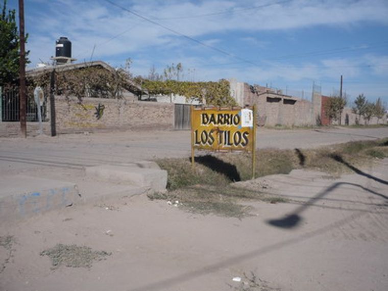 Entrada al barrio Los Tilos en Palmira. Foto: MDZ/Gran Este
