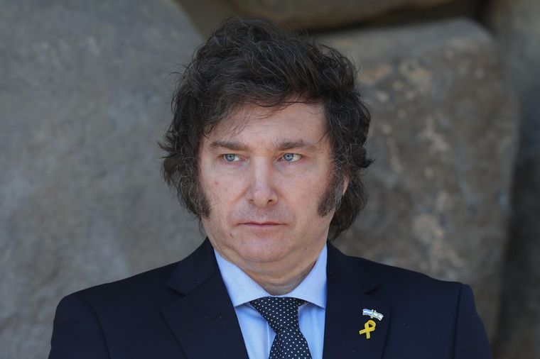 Javier Milei embistió a Gerardo Morales y disparó contra el silencio de la UCR por los detenidos en Jujuy Foto: EFE