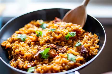 Los 3 ingredientes transforman el arroz. Los 3 ingredientes transforman el arroz.