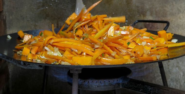 vegetales salteados al disco Foto: Pasa en Casa - pasaencasa.wordpress.com