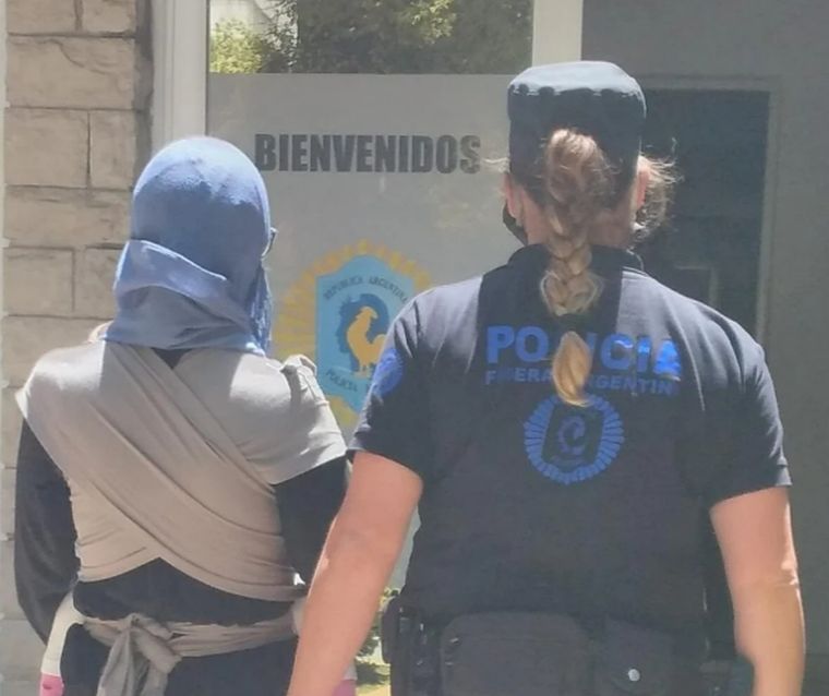 Presa El momento de la detención. Foto: Min. de Seguridad.