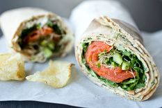 ¡Ideal para el verano! Wraps de salmón y palta