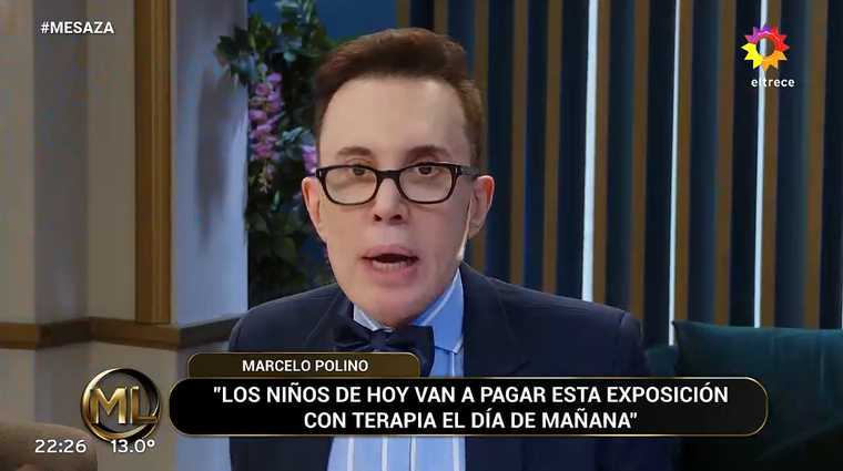 Marcelo Polino criticó a Wanda Nara. Foto: captura de video/ El Trece. Marcelo Polino criticó a Wanda Nara. Foto: captura de video/ El Trece. 