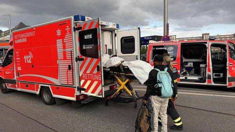 Al menos 17 fueron los heridos en la estación de Hamburgo. Foto: EFE