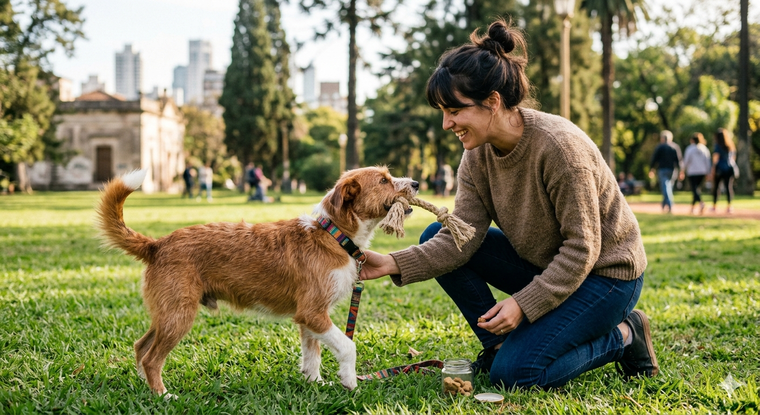 Se puede corregir la conducta del perro. Fuente: IA Gemini.