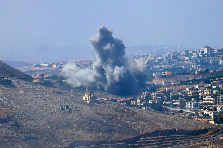 Se teme por una invasión de Israel a Líbano tras los bombardeos. Foto: EFE