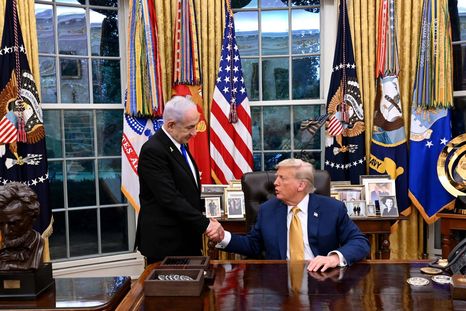 Donald Trump se verá con Benjamín Netanyahu, premier de Israel. Foto Efe Donald Trump se verá con Benjamín Netanyahu, premier de Israel. Foto Efe
