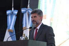 Ulpiano Suarez dio su discurso ante vecinos, militancia y funcionarios Foto: Maximiliano Ríos/MDZ