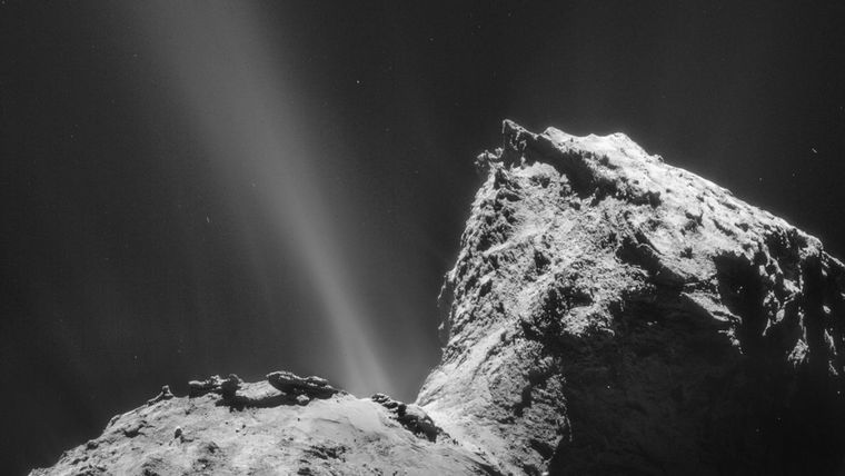 El cometa 67P/Churyumov-Gerasimenko.