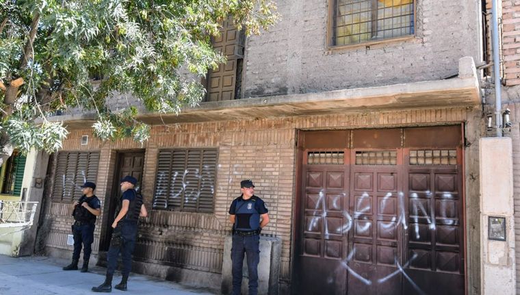 Mensajes con amenazas en Guaymallén. Foto: Alf Ponce Mercado/MDZ