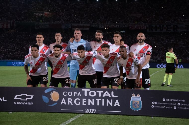 Los once que vencieron a Estudiantes en semifinales. Copa Argentina Foto: Copa Argentina