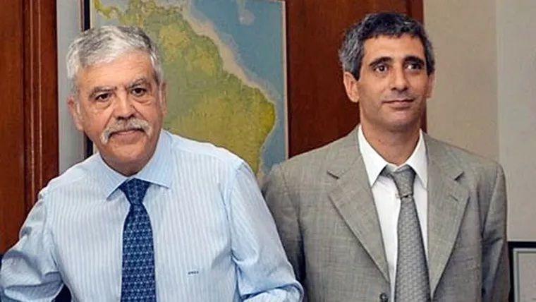 El exministro Julio de Vido y su ex n°2, Roberto Baratta.